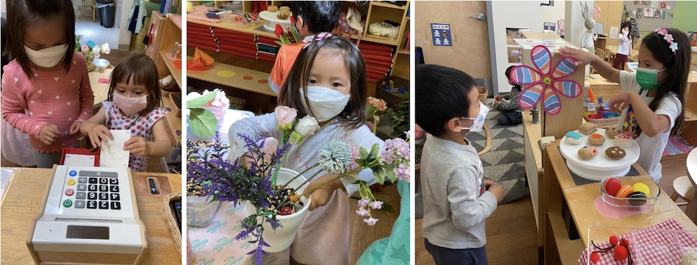 Preschool Red Class Flower and Dessert Shop Collage June 2022