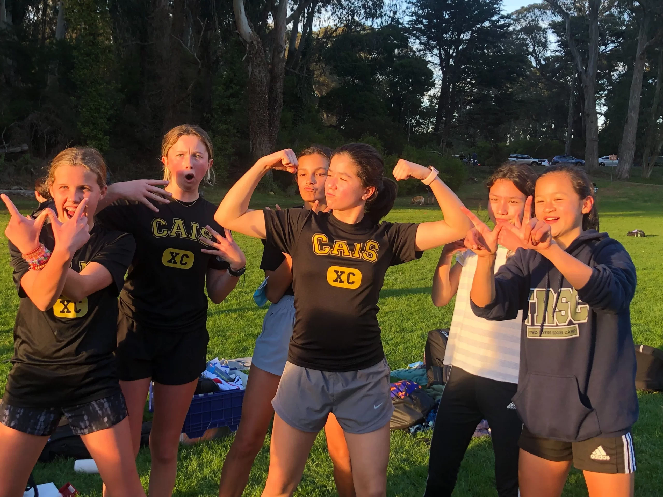 CAIS Students Flexing Muscles