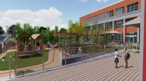 Rendering of ECD Outdoor Learning and Play Space