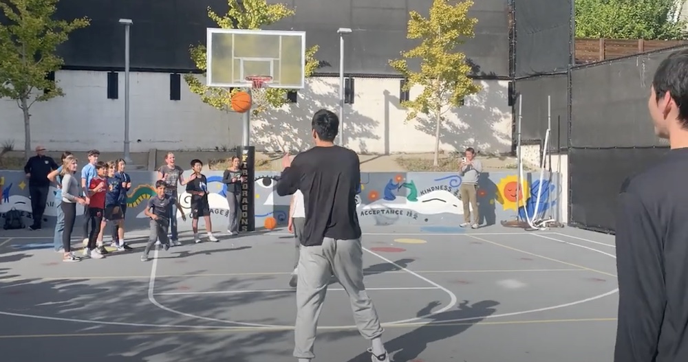 USF Basketball Players Visit CAIS Middle School