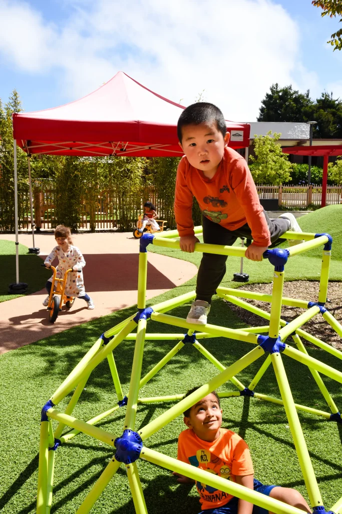 Preschooler Holding Hula Hoop