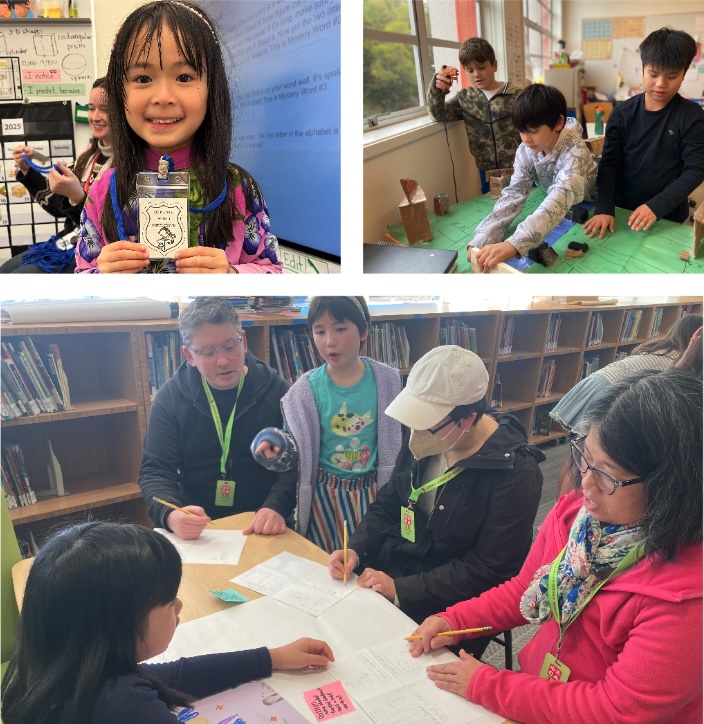 Collage of Scenes from Lower School Classrooms
