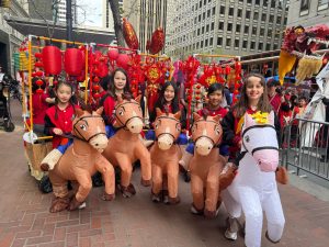 Students celebrate Year of the Horse as part of CAIS Marching Contingent for SF CNY Parade