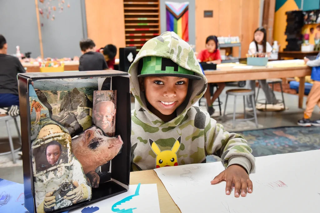 CAIS Student Proudly Displays Creation in Art Studio